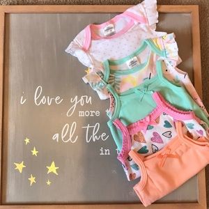 Little Beginnings | 5 pc infant baby girl bundle